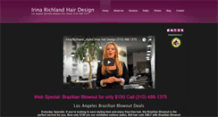 Desktop Screenshot of irinastylist.com